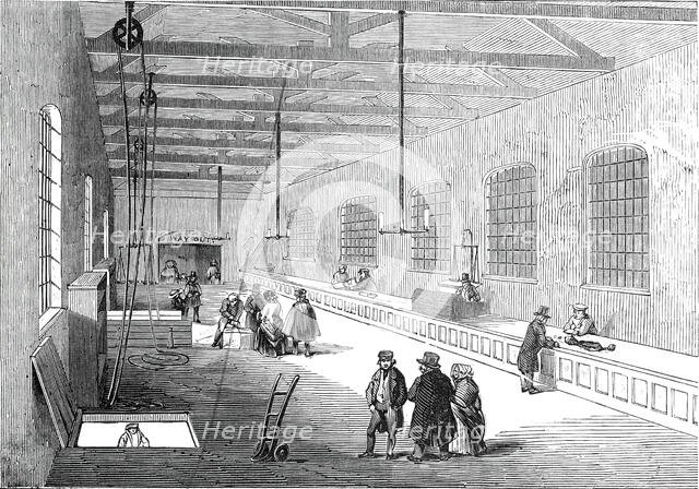 New foreign baggage warehouse, St. Katherine's Docks, 1845. Creator: Unknown.