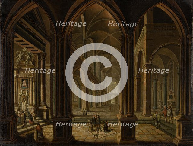 Church Interior, 18th century. Creator: Christian Stocklin.