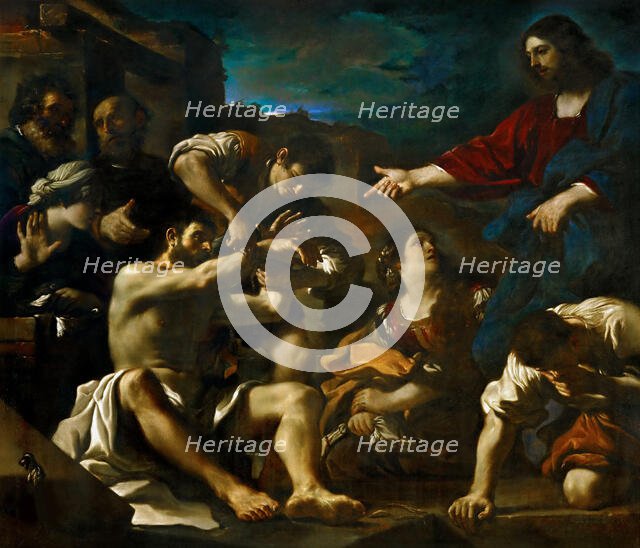 The Raising of Lazarus, ca 1619. Creator: Guercino (1591-1666).
