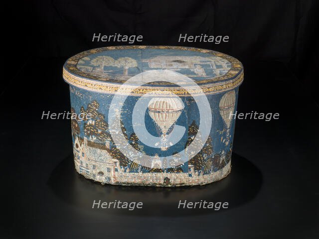 Box with scene showing Clayton's Ascent, after 1835. Creator: Unknown.