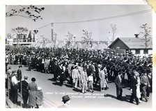 Troop A, 14th Cavalry, parading at the Chicago World's Fair, Illinois, USA, 1933. Artist: Unknown