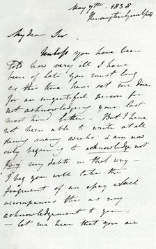 A letter from Augustus Wall Callcott, 7 May 1838 (1904). Artist: Augustus Wall Callcott.