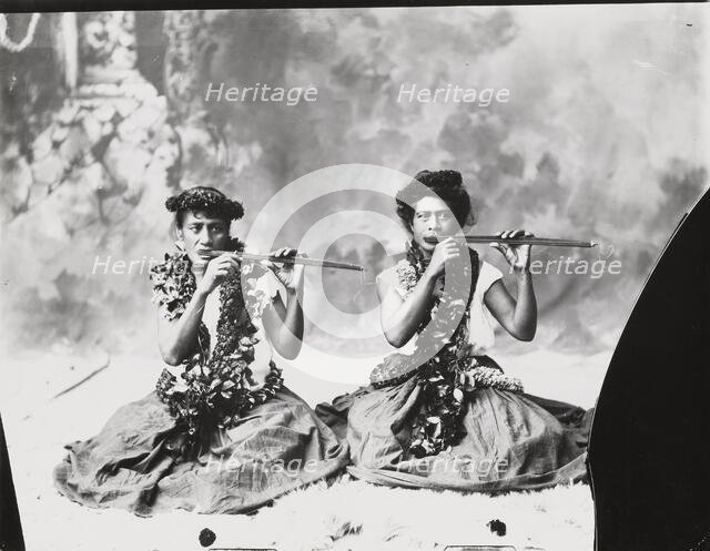 The Hawaiian Ukeke Players, Last quarter of 19th cen.. Creator: Anonymous.