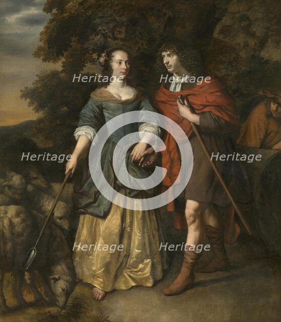 Young Couple in Shepherd's Costumes. Creator: Gerbrand van den Eeckhout.
