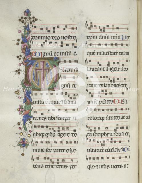 Missale: Fol. 184v: Cross, Foliage, 1469. Creator: Bartolommeo Caporali (Italian, c. 1420-1503).