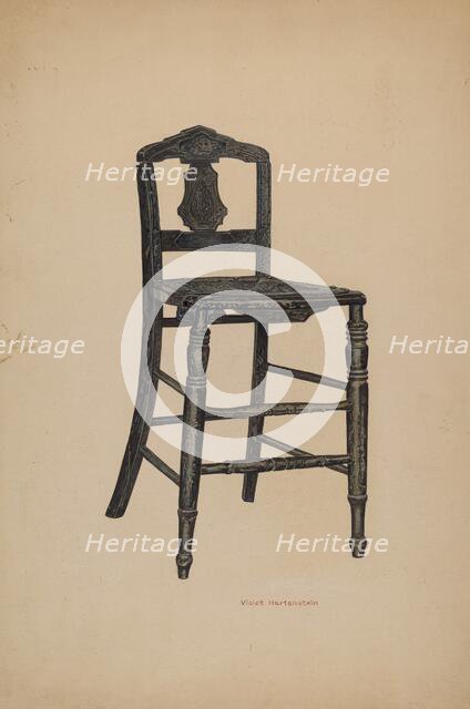 Youth's Chair, c. 1940. Creator: Violet Hartenstein.