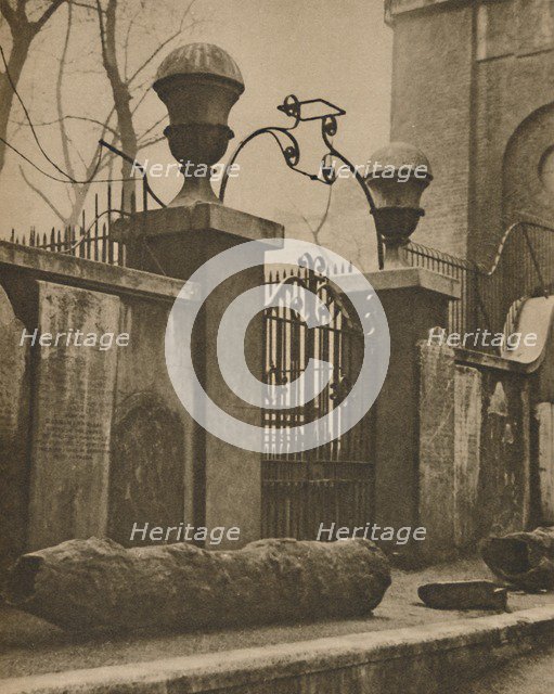 'Elm Trunks for Conduit Pipes Dug Up Near St. Anne's, Soho', c1935. Creator: Paterson.