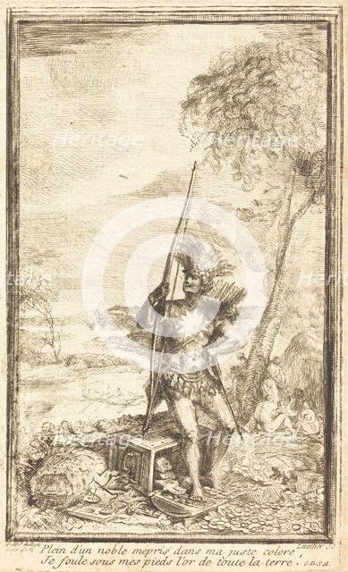 Frontispiece: Allegorical Composition (Composition allegorique), 1767. Creator: Gabriel de Saint-Aubin.