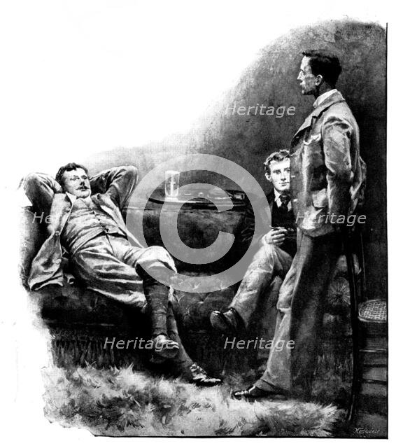 Eve's Ransom..."The idea is that you should go on with us", 1895. Creator: George Meisenbach.