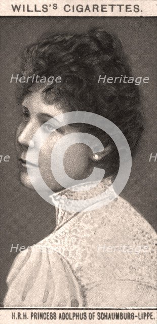 H.R.H Princess Adolphus of Schaumburg-Lippe, 1908.Artist: WD & HO Wills