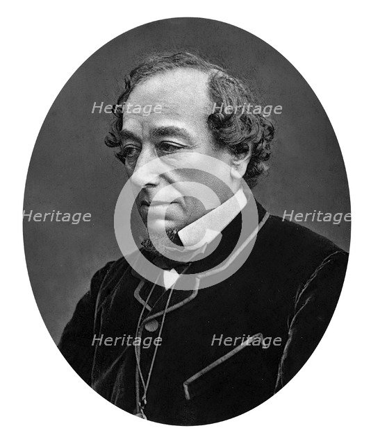 Benjamin Disraeli, 1st Earl of Beaconsfield (1804-1881), British Conservative statesman, c1880. Artist: Unknown