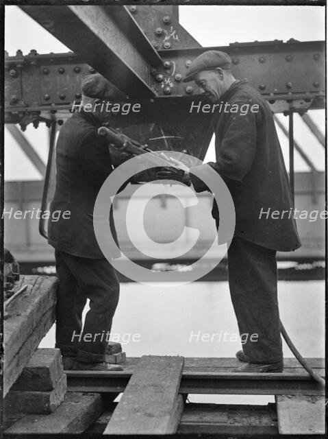Demolition of Waterloo Bridge, Lambeth, Greater London Authority, 1936. Creator: Charles William  Prickett.