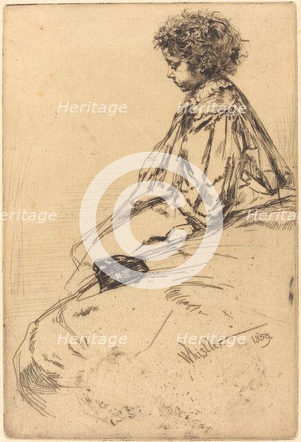 Bibi Lalouette, 1859. Creator: James Abbott McNeill Whistler.