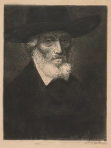 Large Portrait of Thomas Carlyle. Creator: Alphonse Legros (French, 1837-1911).