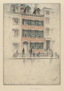 Ericsson's House, Beach Street, 1908. Creator: Charles Frederick William Mielatz.