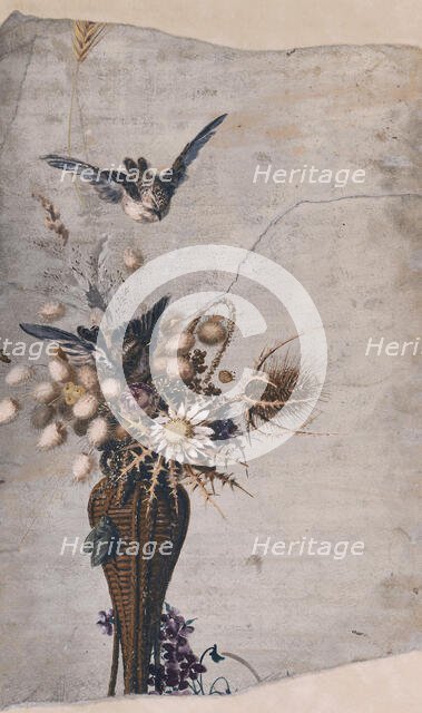 Ikebana, 1880s. Creator: Kiyohara, Tama (O'Tama), (Eleonora Ragusa) (1861-1939).