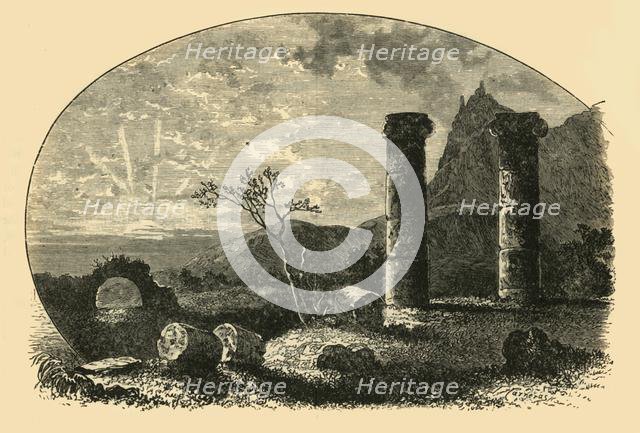 'Ruins of the Temple of Cybele at Sardis', 1890. Creator: Unknown.