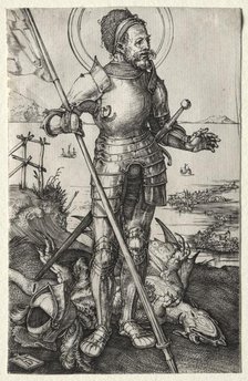 St. George on Foot, c. 1504-1505. Creator: Albrecht Dürer (German, 1471-1528).