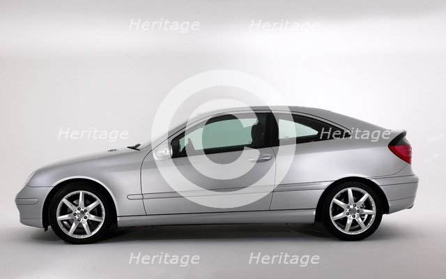 2003 Mercedes Benz C200k Coupe. Artist: Unknown.