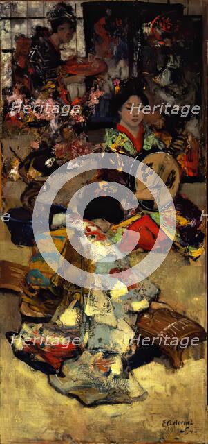 A Music Party, 1894. Creator: Edward Atkinson Hornel.