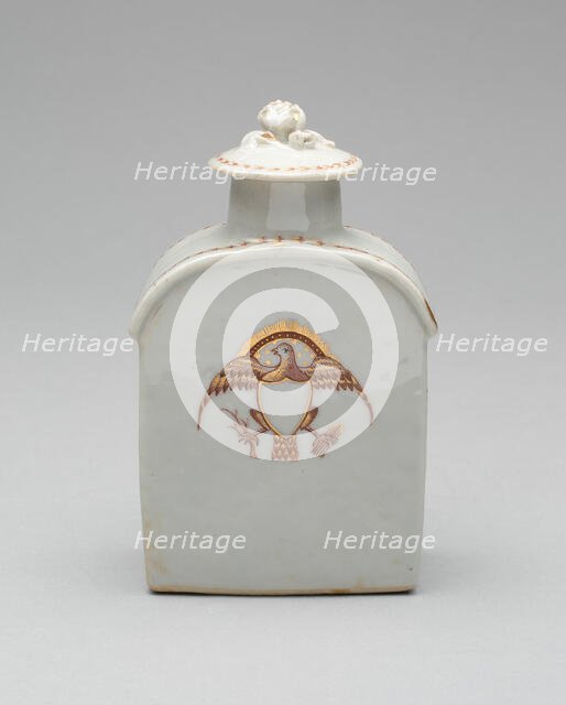 Tea Caddy with Cover, c. 1795. Creator: Unknown.