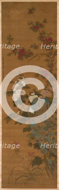 Flowers and Rocks, 1368- 1644. Creator: Unknown.