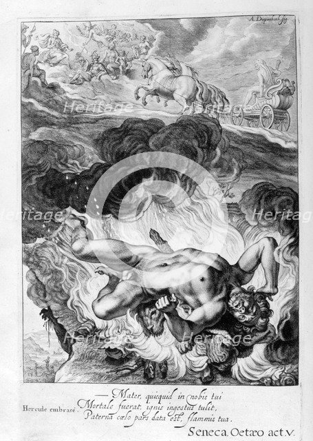 'The Death of Hercules', 1655. Creator: Unknown.