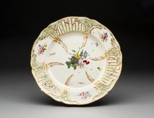 Plate, Ansbach, 1760/1804. Creator: Ansbach Pottery and Porcelain Factory.