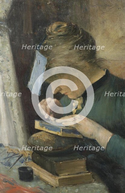 The Artist's Fiancée, 1885. Creator: Karl Nordström.