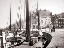 Canal boats, Rotterdam, 1898.Artist: James Batkin