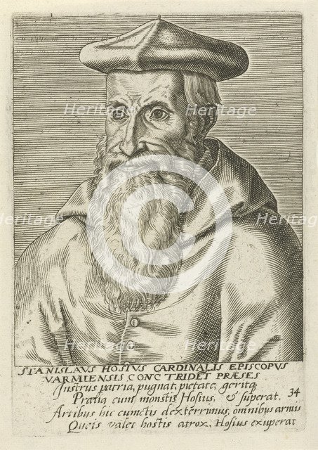Portrait of the cardinal Stanislaus Hosius (1504-1579), 1570s.