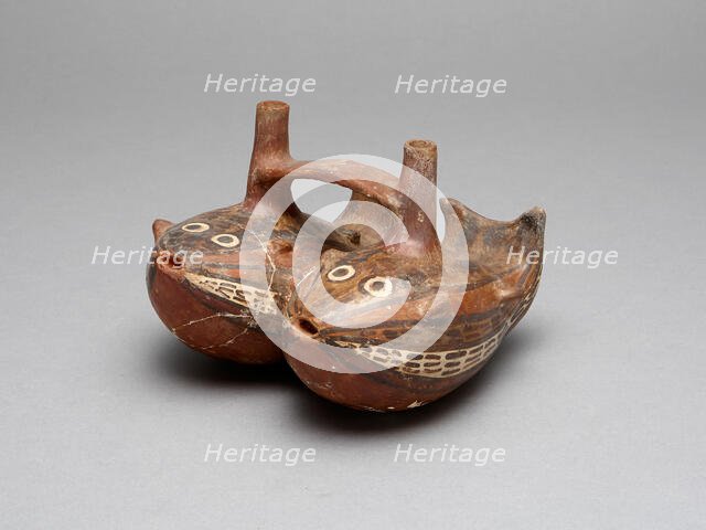 Bridge Vessel in the Form of a Pair of Interlocked Fish, 180 B.C./A.D. 500. Creator: Unknown.