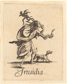 Envy, probably after 1621. Creator: Jacques Callot.