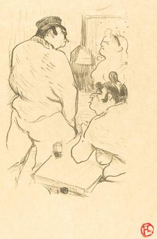 Terror of Grenelle (La terreur de Grenelle), 1894. Creator: Henri de Toulouse-Lautrec.