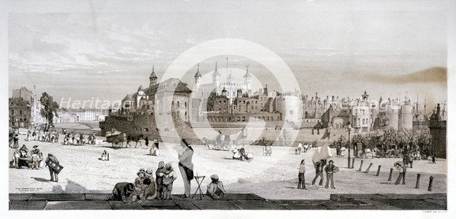 Tower of London, 1842. Artist: Thomas Shotter Boys