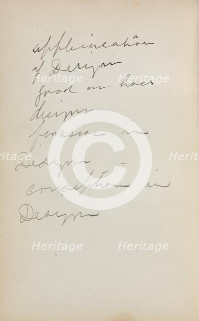 Italian Sketchbook: Notes (page 239), 1898-1899. Creator: Maurice Prendergast (American, 1858-1924).