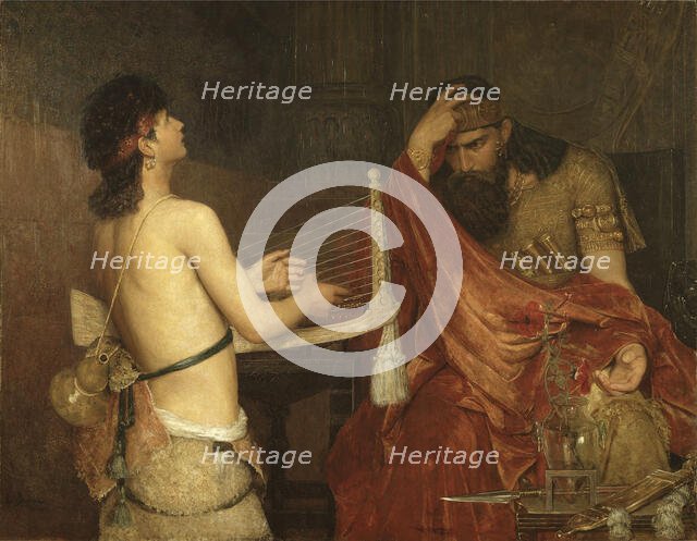 David and Saul, 1878. Creator: Ernst Josephson.