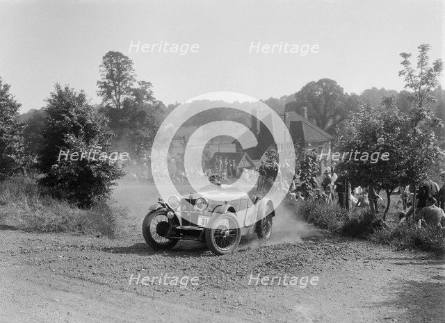 MG J2, Bugatti Owners Club Hill Climb, Chalfont St Peter, Buckinghamshire, 1935. Artist: Bill Brunell.