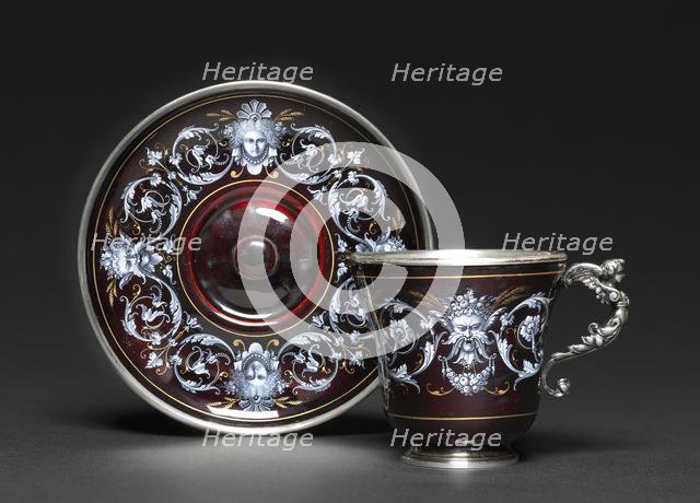 Cup and Saucer, c.1880-1900. Creator: Unknown.