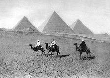The Pyramids of Giza, Cairo, Egypt, c1920s. Artist: Unknown