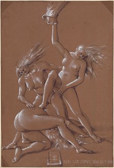 New Year's Greeting with Three Witches, 1514. Artist: Baldung, Hans (1484-1545)