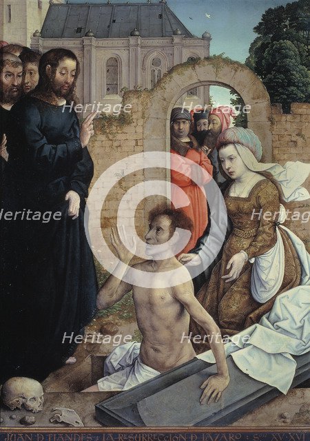 The Resurrection of Lazarus. Artist: Juan de Flandes (ca. 1465-1519)