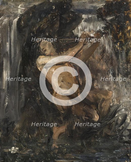 Sketch for The Water Sprite, late 19th-early 20th century. Creator: Ernst Josephson.