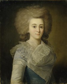 Portrait of Elisaveta Alexandrovna Stroganova (1745-1831), 1770s. Artist: Anonymous  