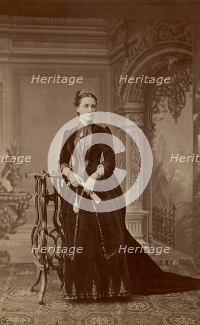 A portrait of Countess Sophia Sergeevna Ignatieva, wife of His Majesty's retinue..., 1880-89. Creator: I Milevskii.