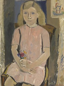 Girl in Pink, 1937. Creator: Gustave De Smet.