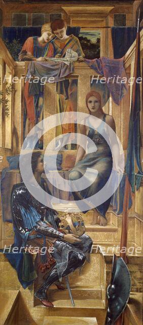 King Cophetua and the Beggar Maid - Cartoon Study, 1883. Creator: Sir Edward Coley Burne-Jones.