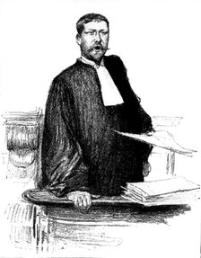 The Trial of M. Zola: M. Labori, counsel for M. Zola, 1898. Creator: Unknown.