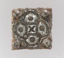 Back Plate from a Belt Buckle, Frankish, 7th century. Creator: Unknown.
