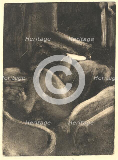 Woman Reading (Liseuse), c. 1885. Creator: Edgar Degas.